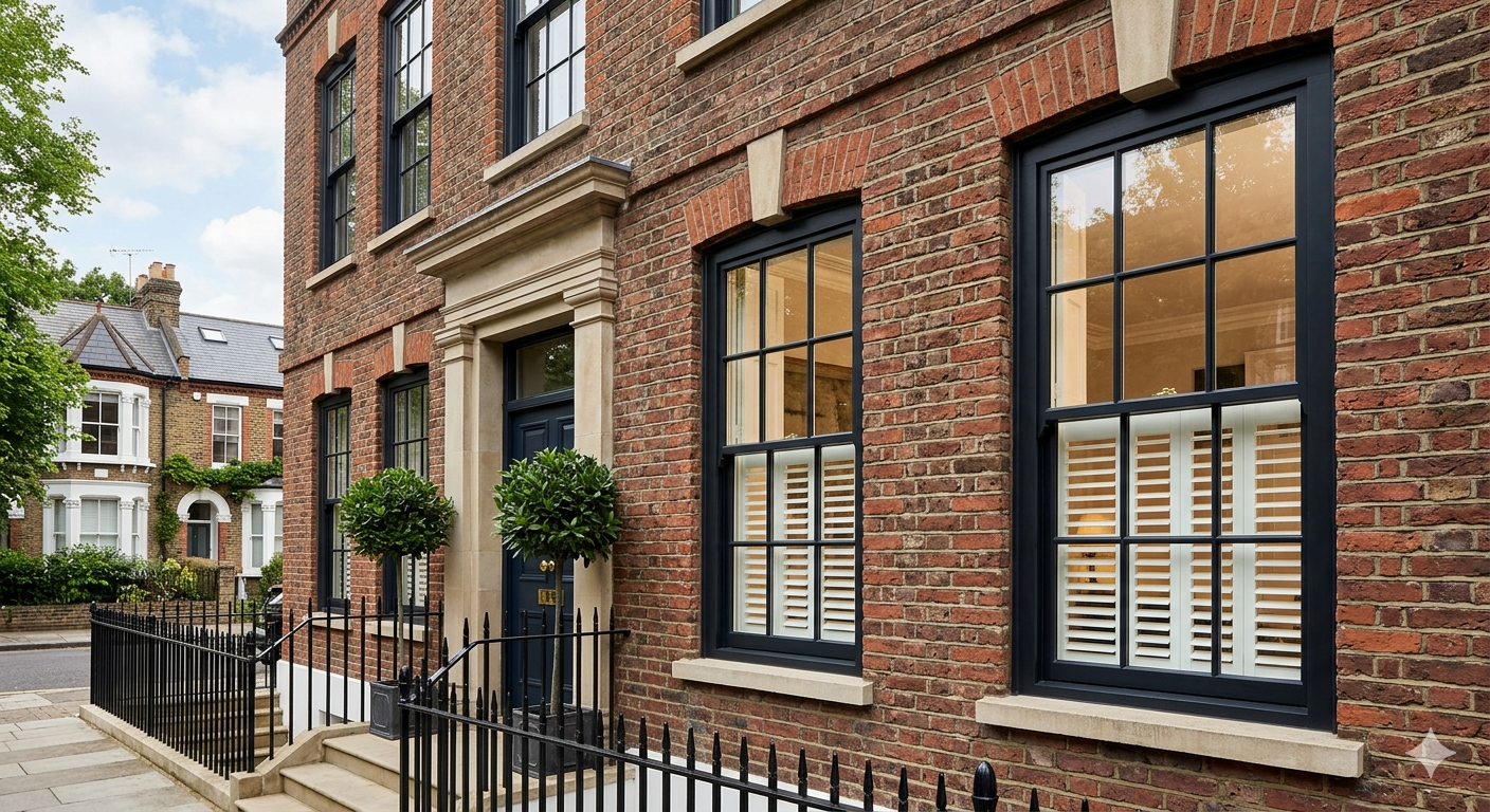 sash windows in London Conservation Areas