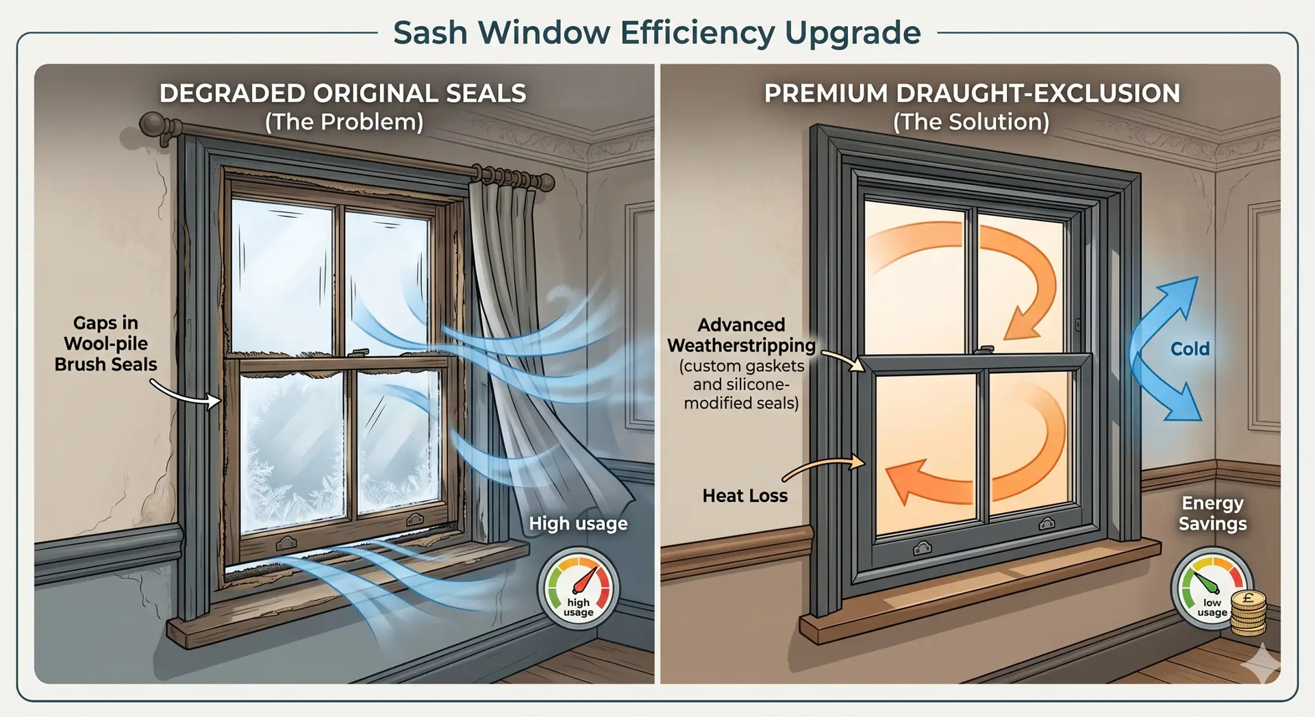 sash window draught proofing