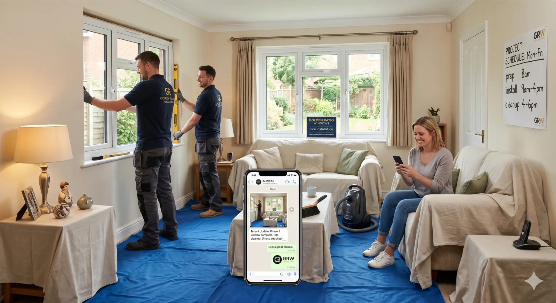 window installations in occupied homes