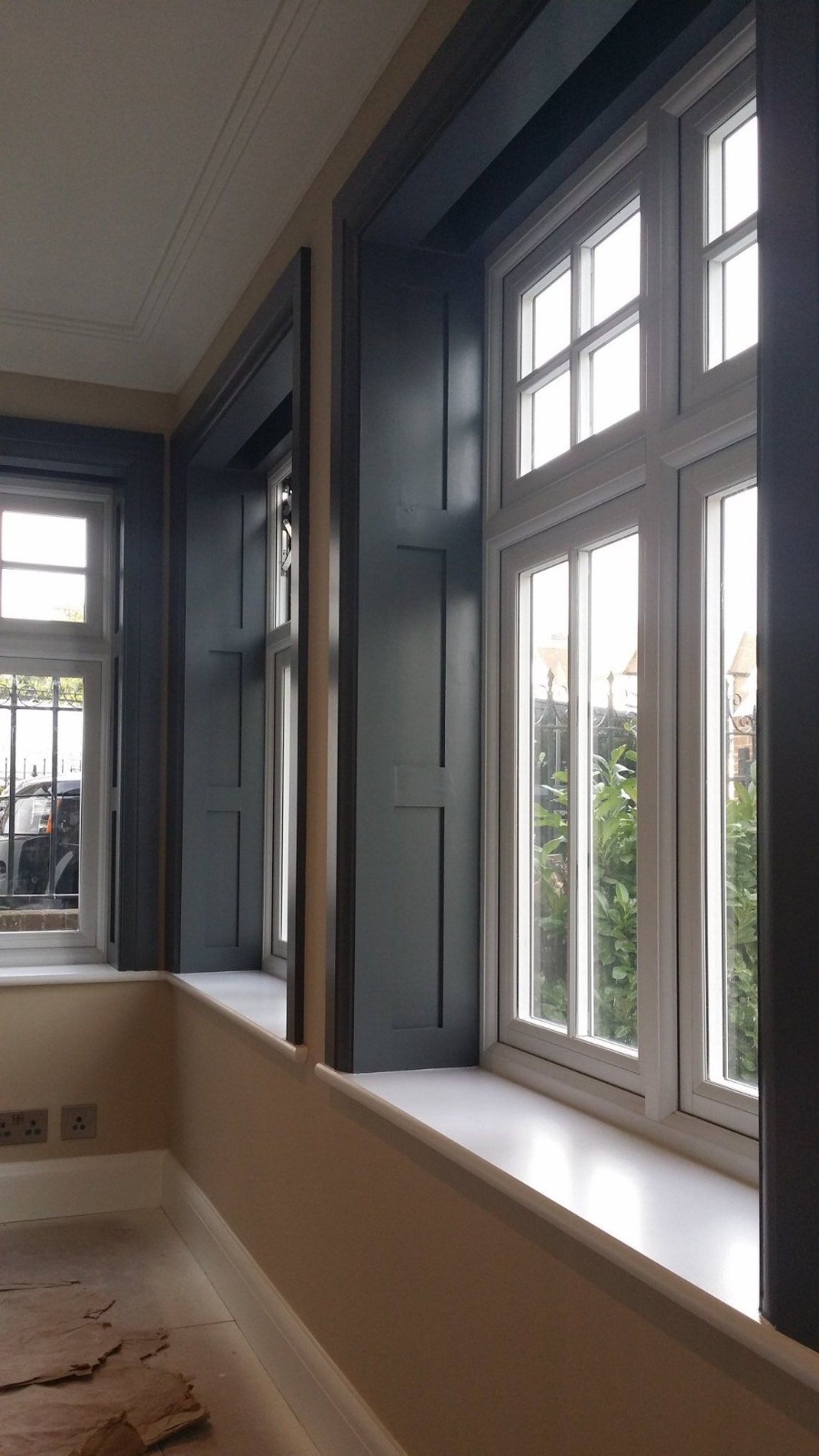 brand new shutter sash installation