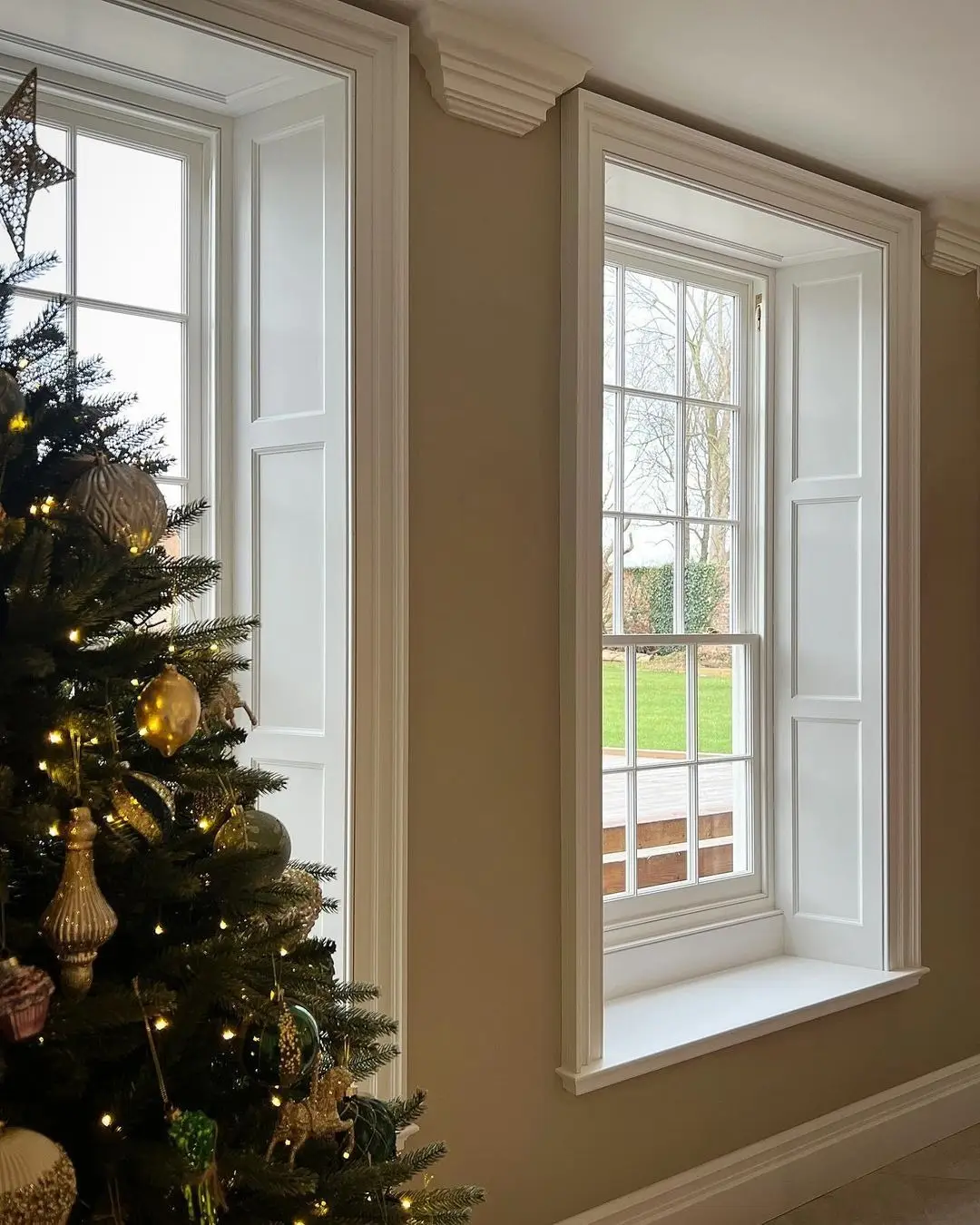 traditional sash window shutter replacement