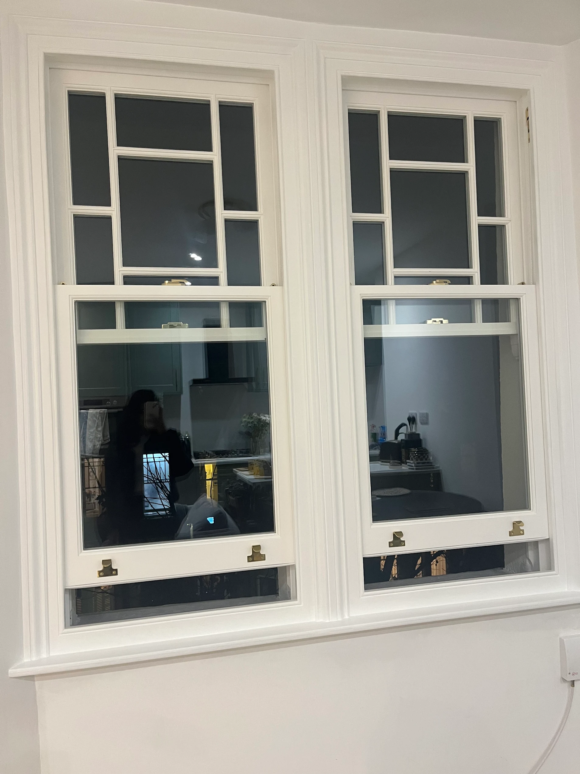 Edwardian sash window replacement, Central London