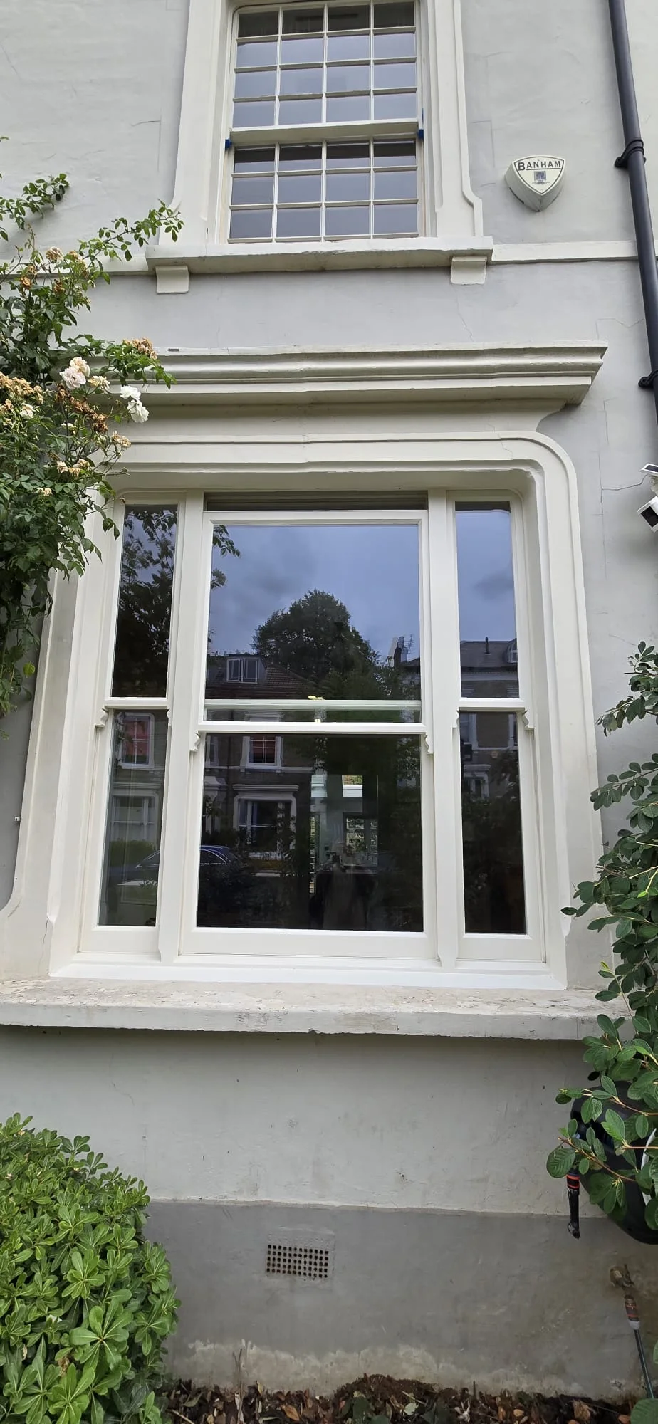 Grade 2 listed building window replacement, completed heritage sash window