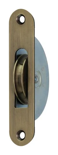 Antique brass sash pulley
