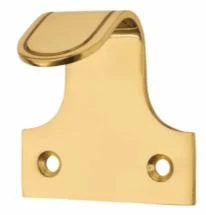 Polished brass sash finger lift