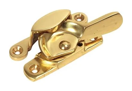 Polished brass Fitch sash fastener