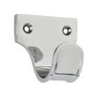 Polished chrome sash finger lift