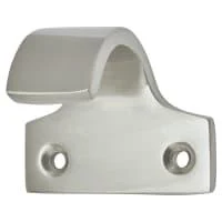 Satin chrome sash finger lift