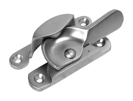 Satin chrome Fitch sash fastener
