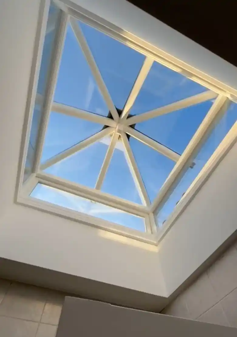 Bespoke flat rooflight glass installation for a home extension in London