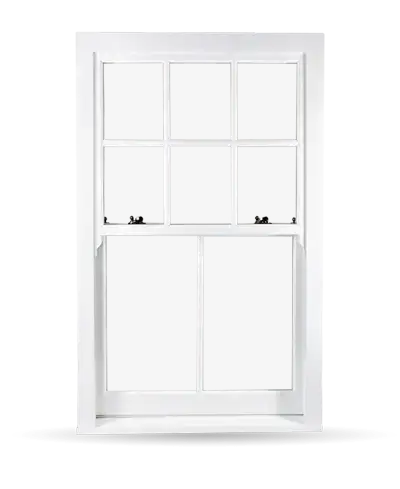 Edwardian sash windows — 6 over 2 pane design