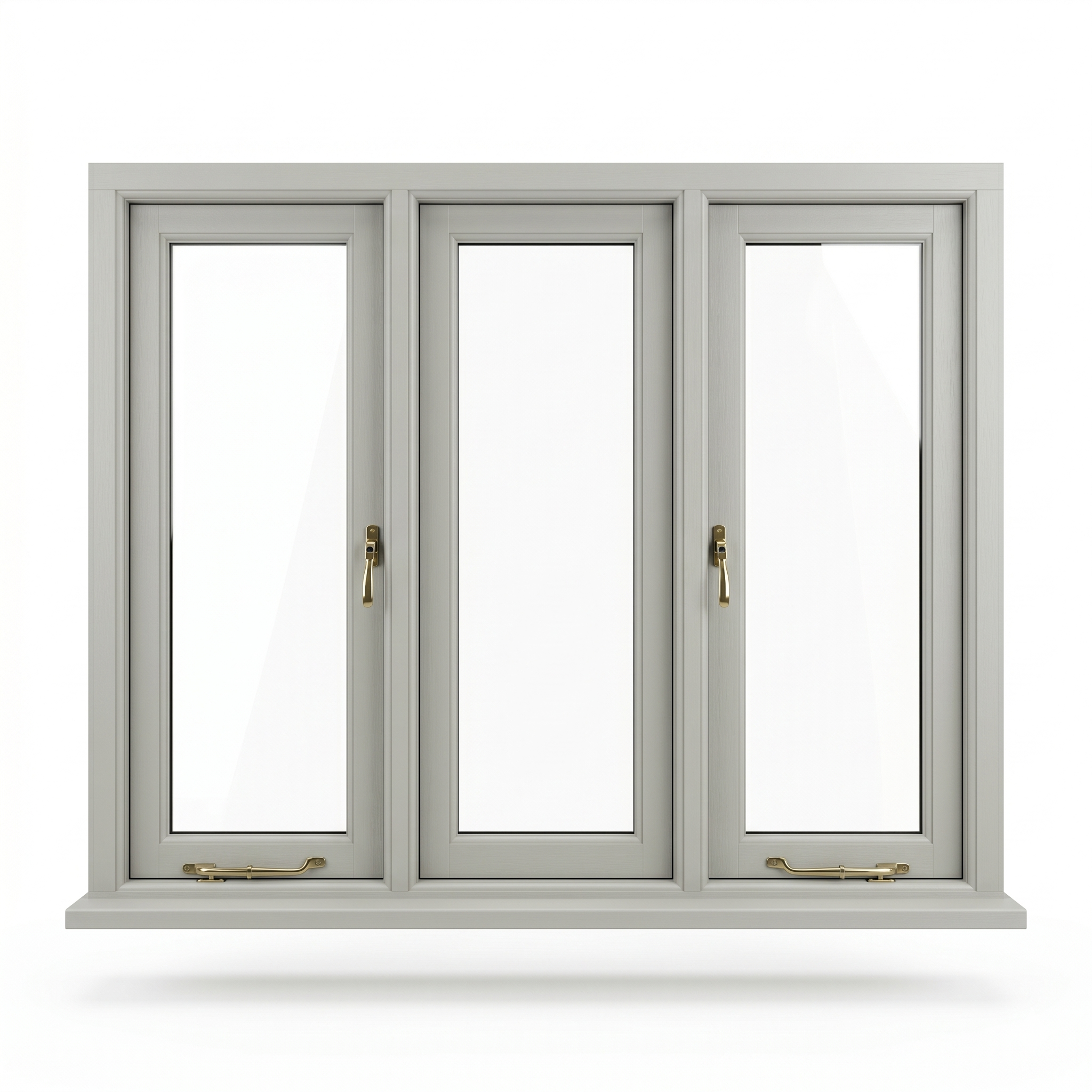 Accoya timber casement window — 3 panel illustration