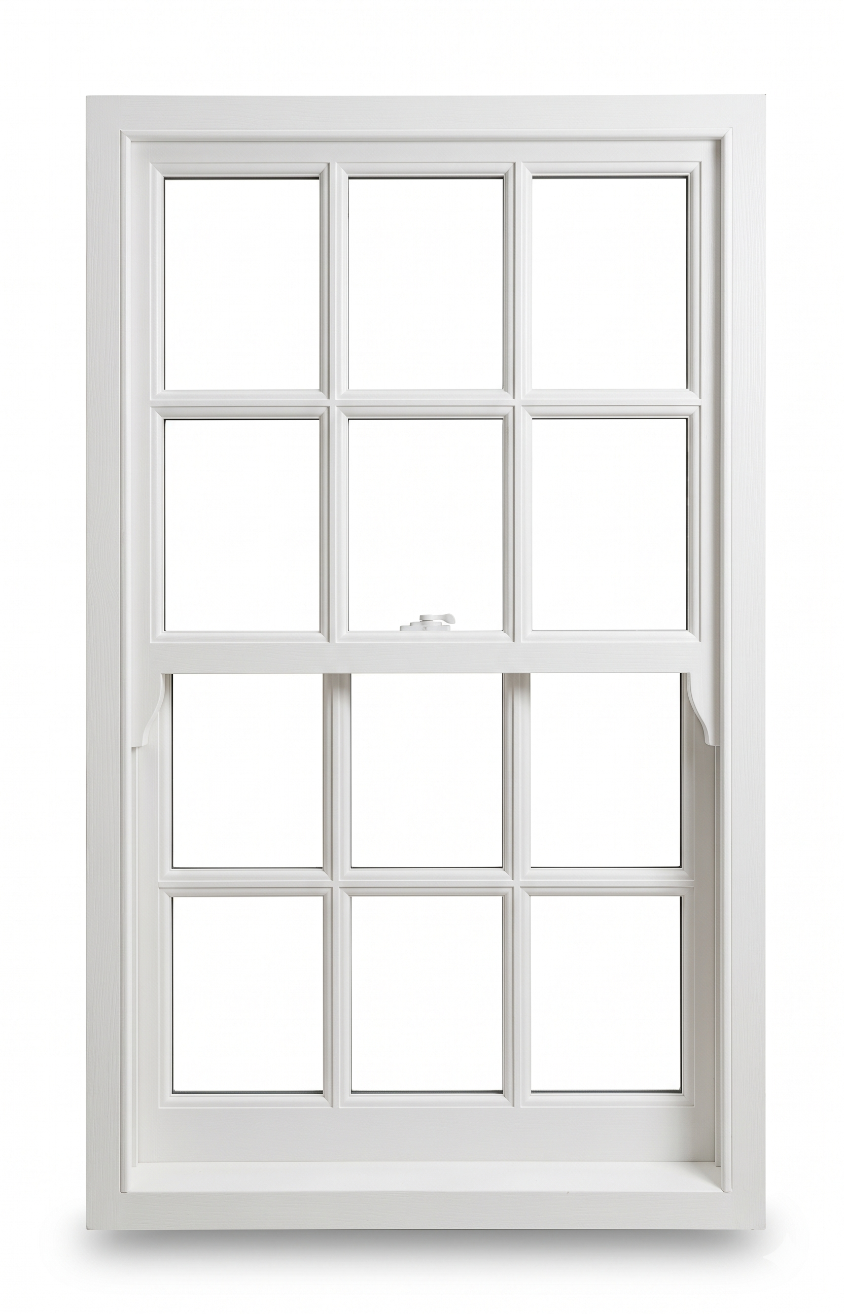 Accoya wooden sash window — 6 over 6 pane illustration